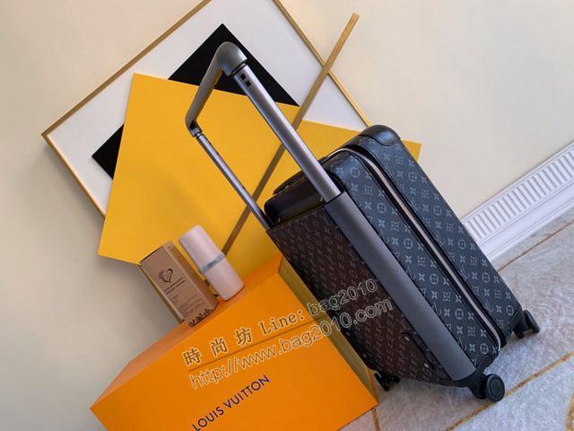 LV行李箱 M23203 寬拉杆拉鏈行李箱 LV黑花拉杆箱 四輪拉杆箱xzx1184